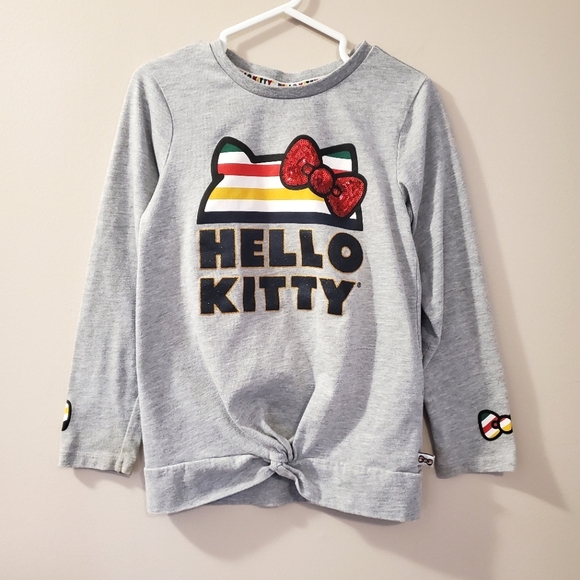HBC x Hello Kitty Girl's Long-Sleeve Top - Size M (7/8) - Picture 4 of 13